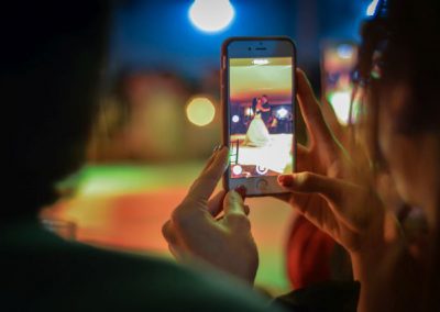 Canva - Close-up of Woman Using Mobile Phone at Night